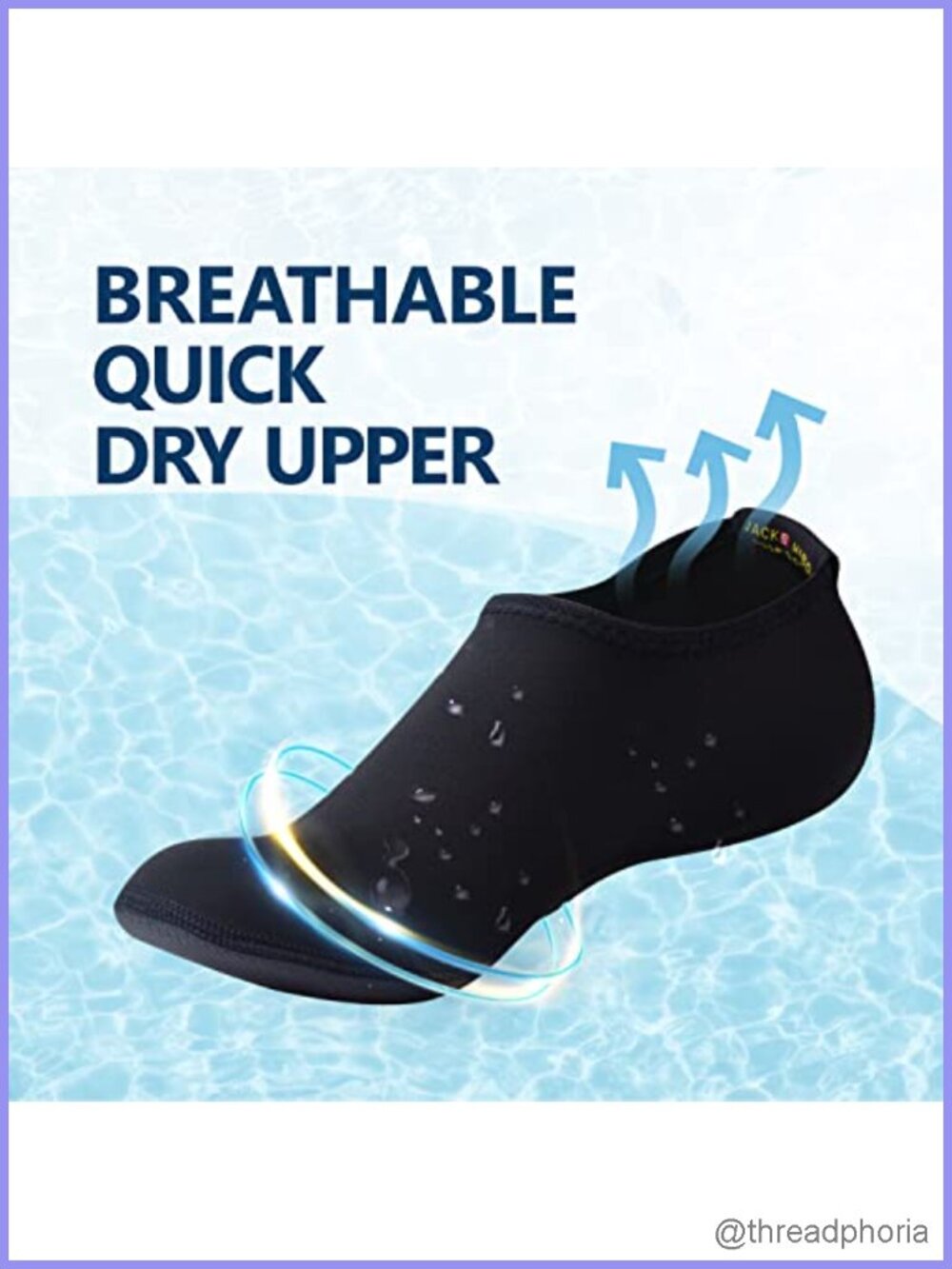 Quick Dry Water Shoes Slip-On Barefoot Swim Beach Pool Yoga Aqua Socks - Picture 5 of 6